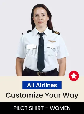 All Airlines Short Sleeve Custom Women's Pilot