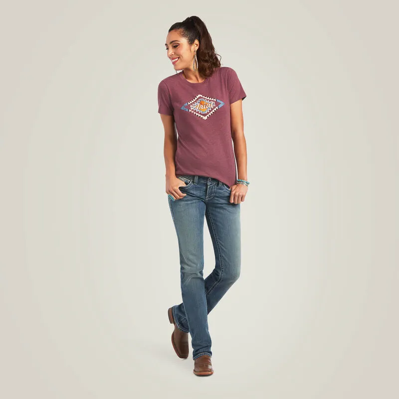 Ariat Women's Ariat Sol T-Shirt, Burgundy Heather