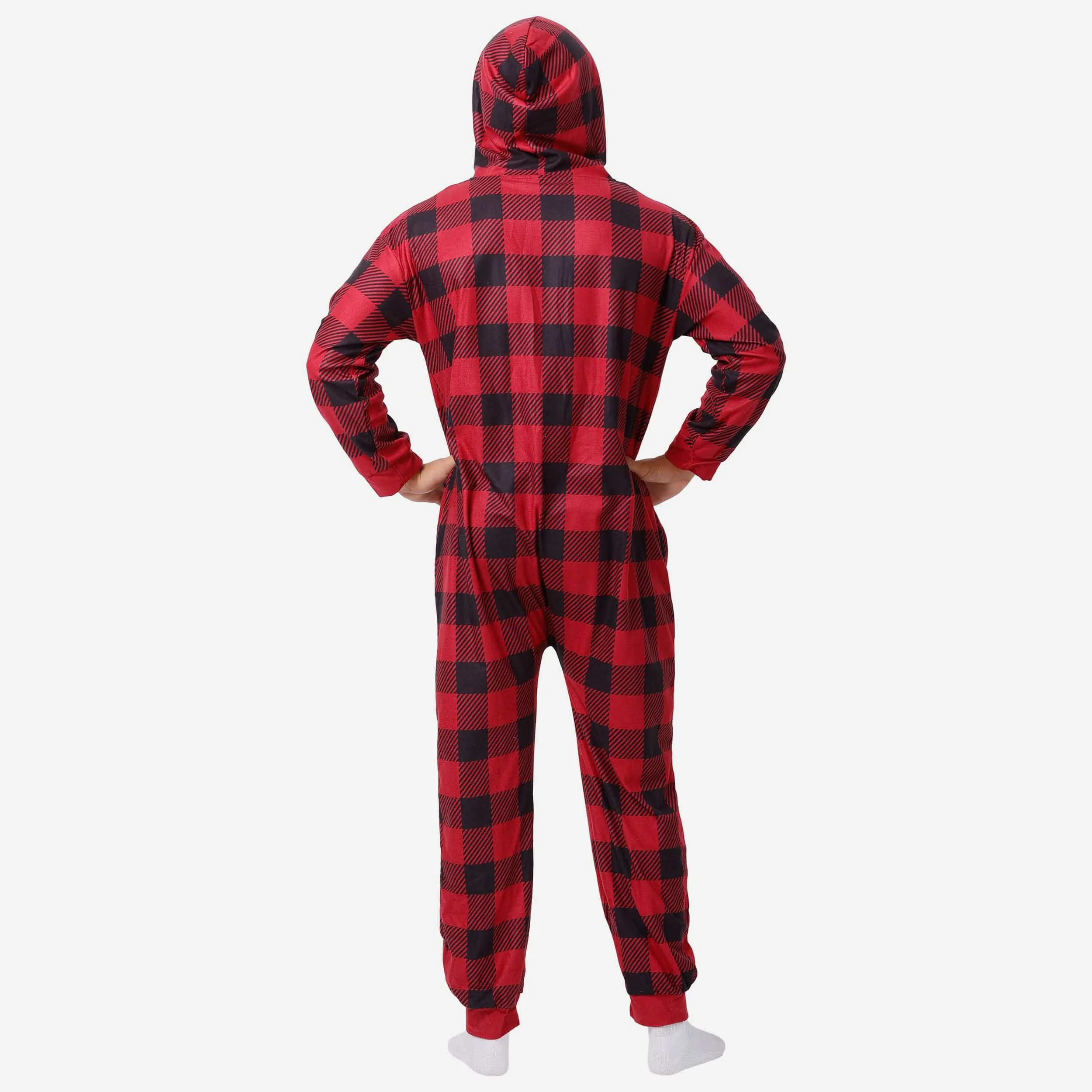 Arizona Cardinals Plaid One Piece Pajamas