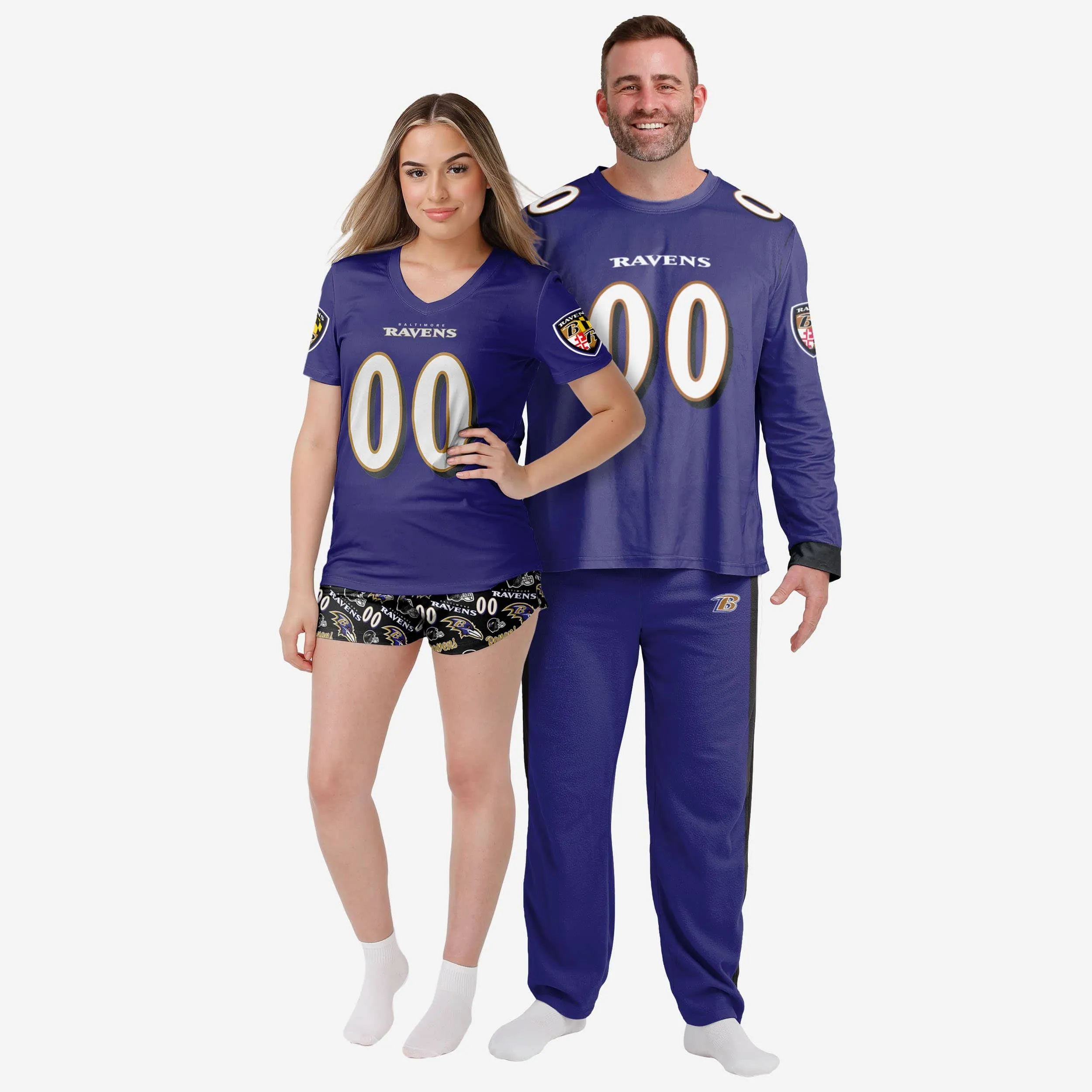 Baltimore Ravens Womens Gameday Ready Pajama Set