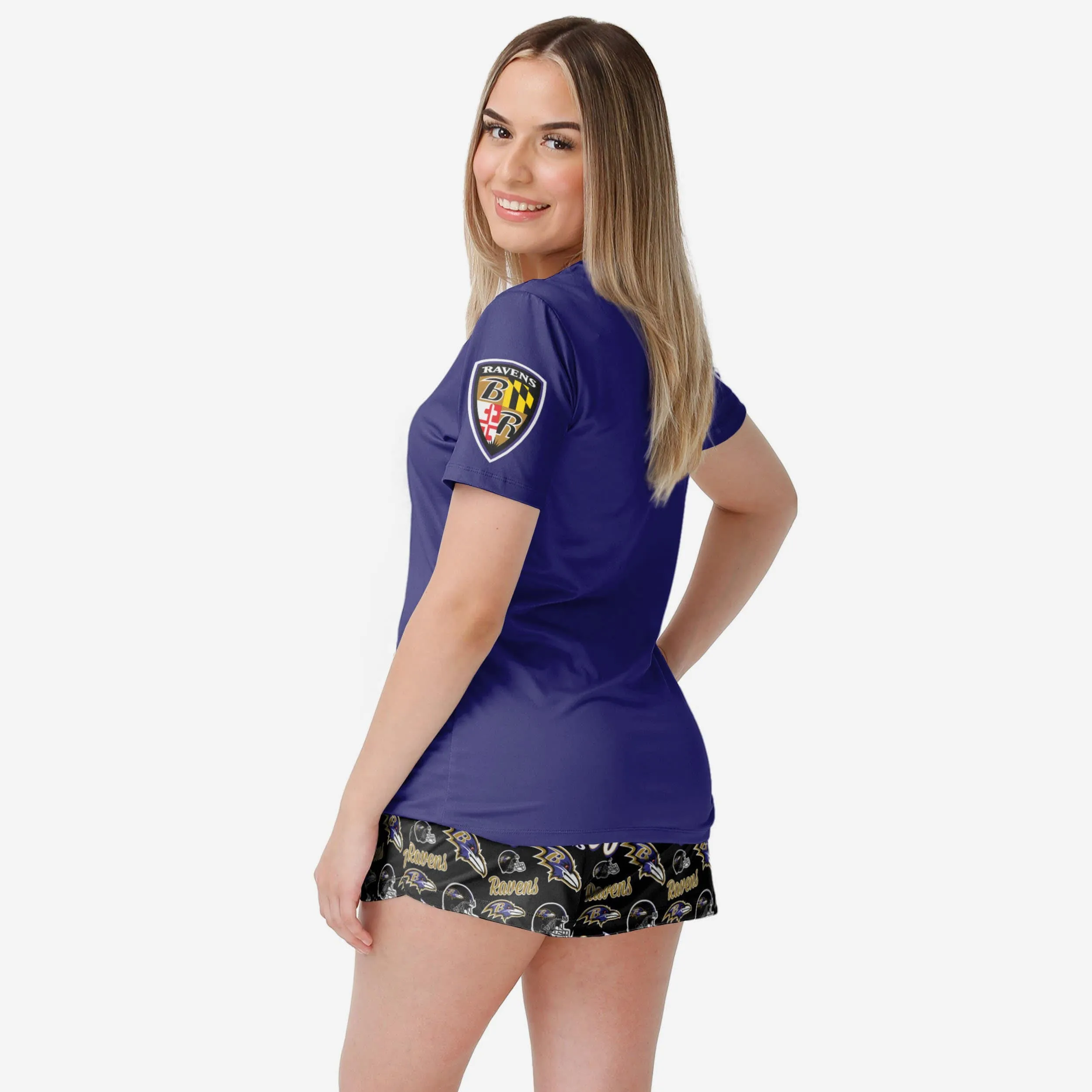 Baltimore Ravens Womens Gameday Ready Pajama Set