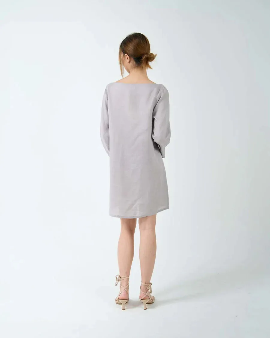 BELL SLEEVE SHIFT DRESS