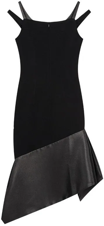 Black Asymmetric Cocktail Dress