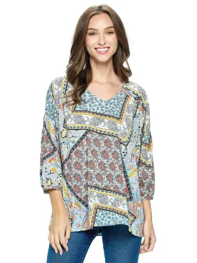 Blouse Patchwork Print Pattern