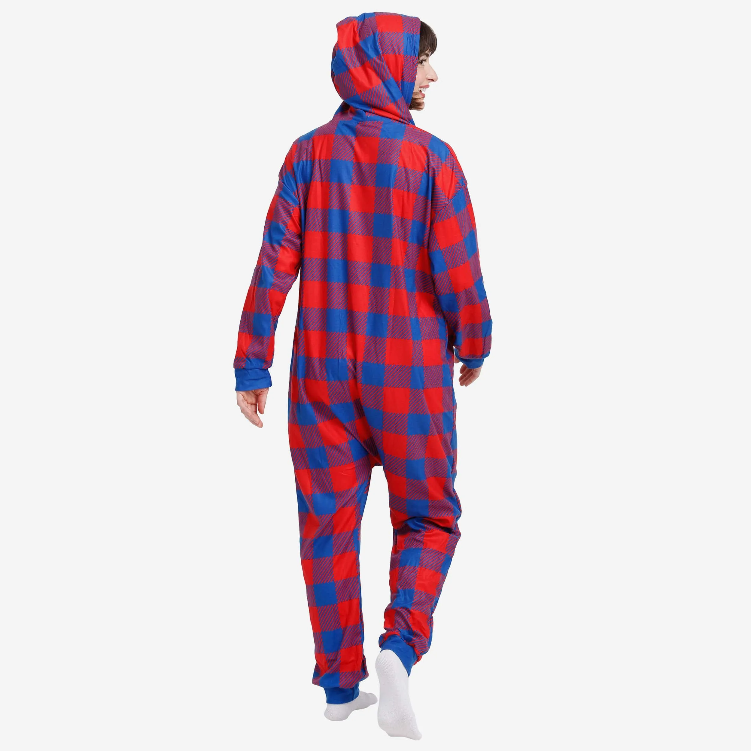 Buffalo Bills Plaid One Piece Pajamas