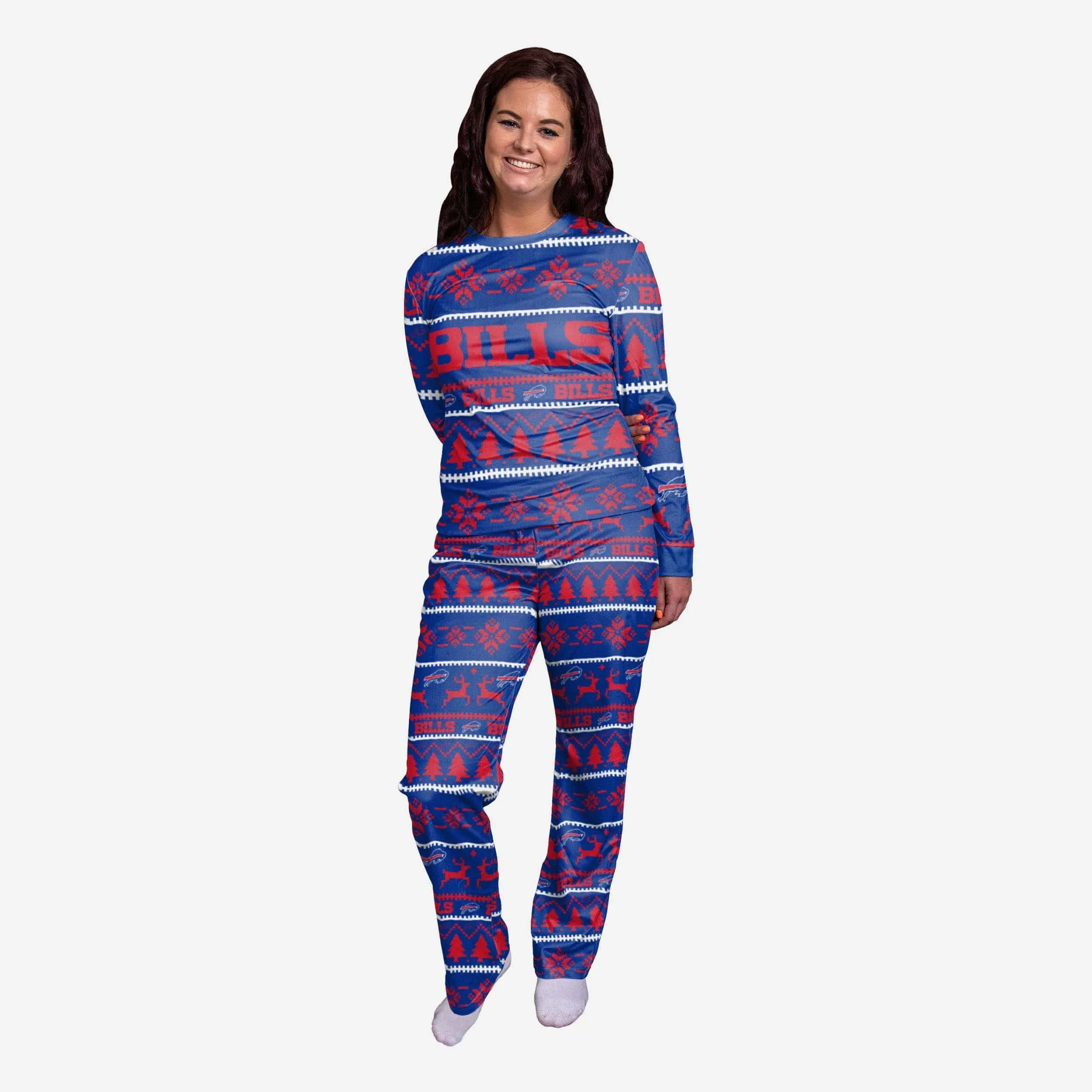 Buffalo Bills Womens Family Holiday Pajamas