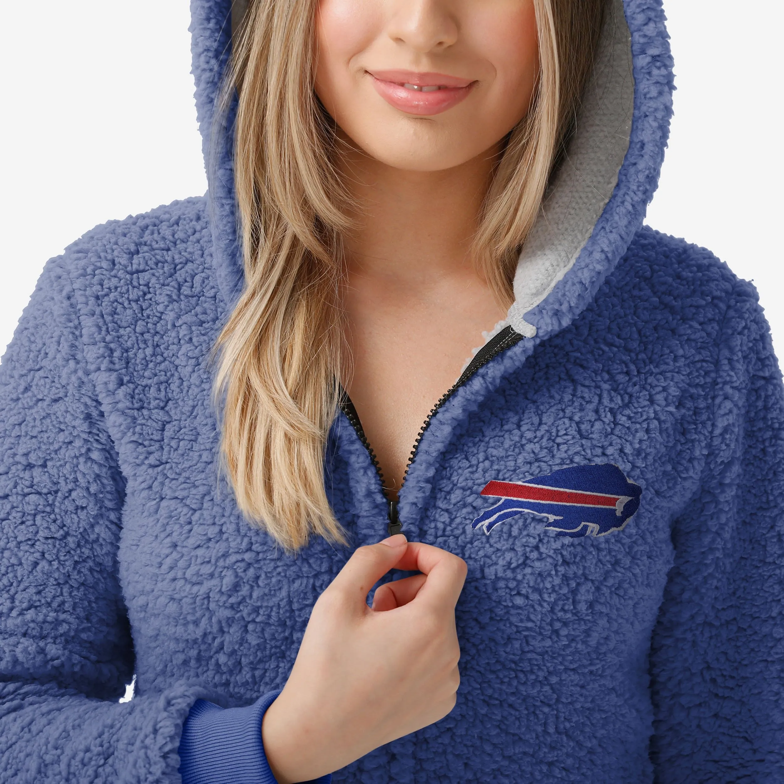 Buffalo Bills Womens Sherpa One Piece Pajamas