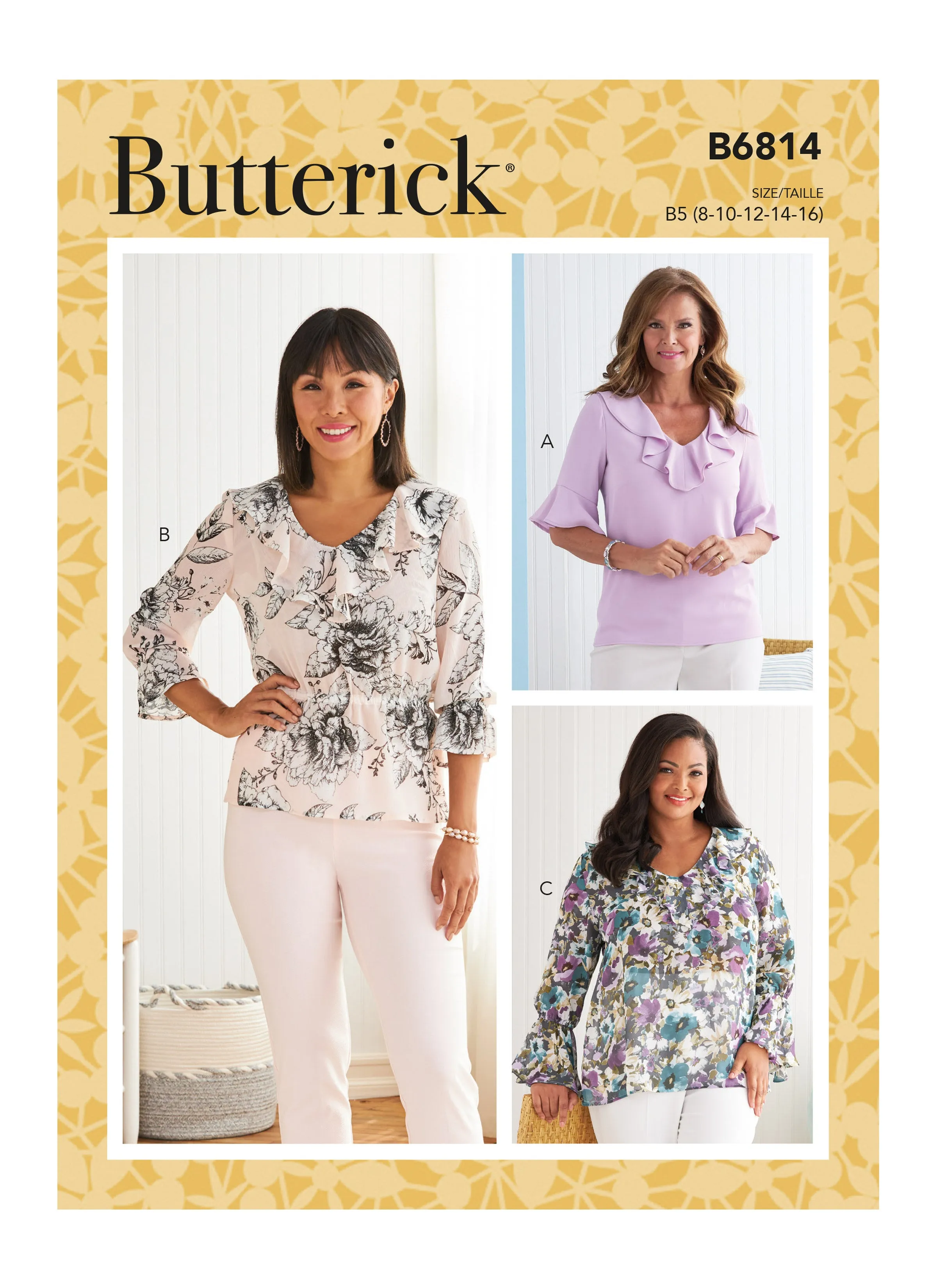 Butterick Pattern B6814 Misses'  &  Women's Top