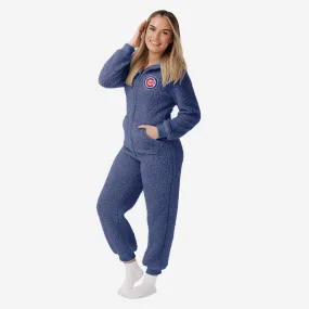 Chicago Cubs Womens Sherpa One Piece Pajamas