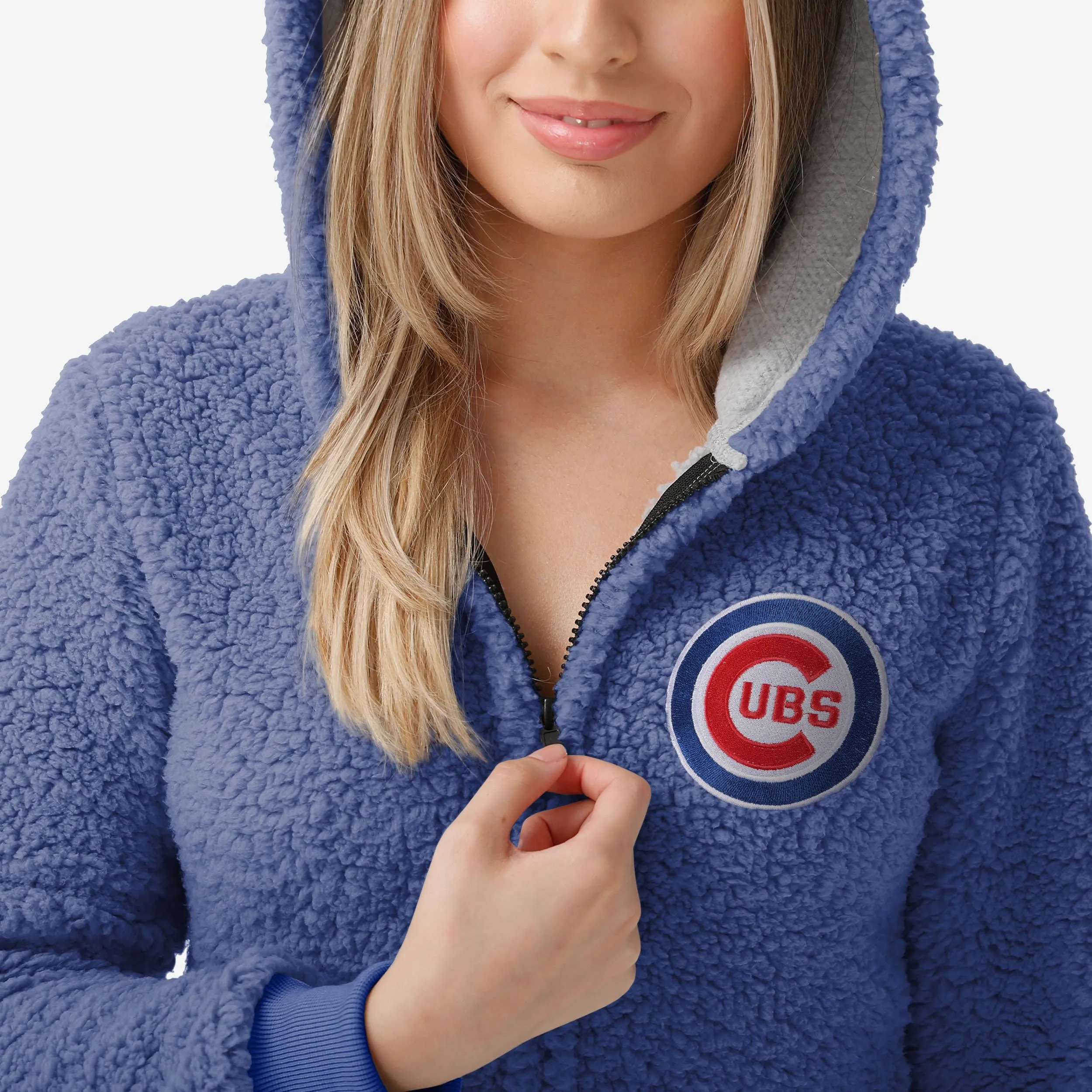 Chicago Cubs Womens Sherpa One Piece Pajamas