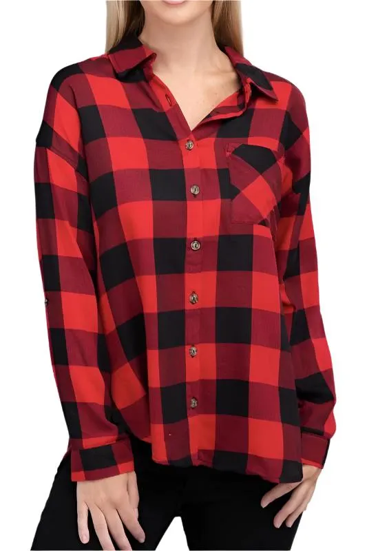 Classic Plaid Flannel Shirt