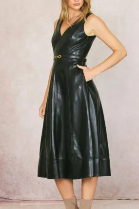 Elouise Leather Dress