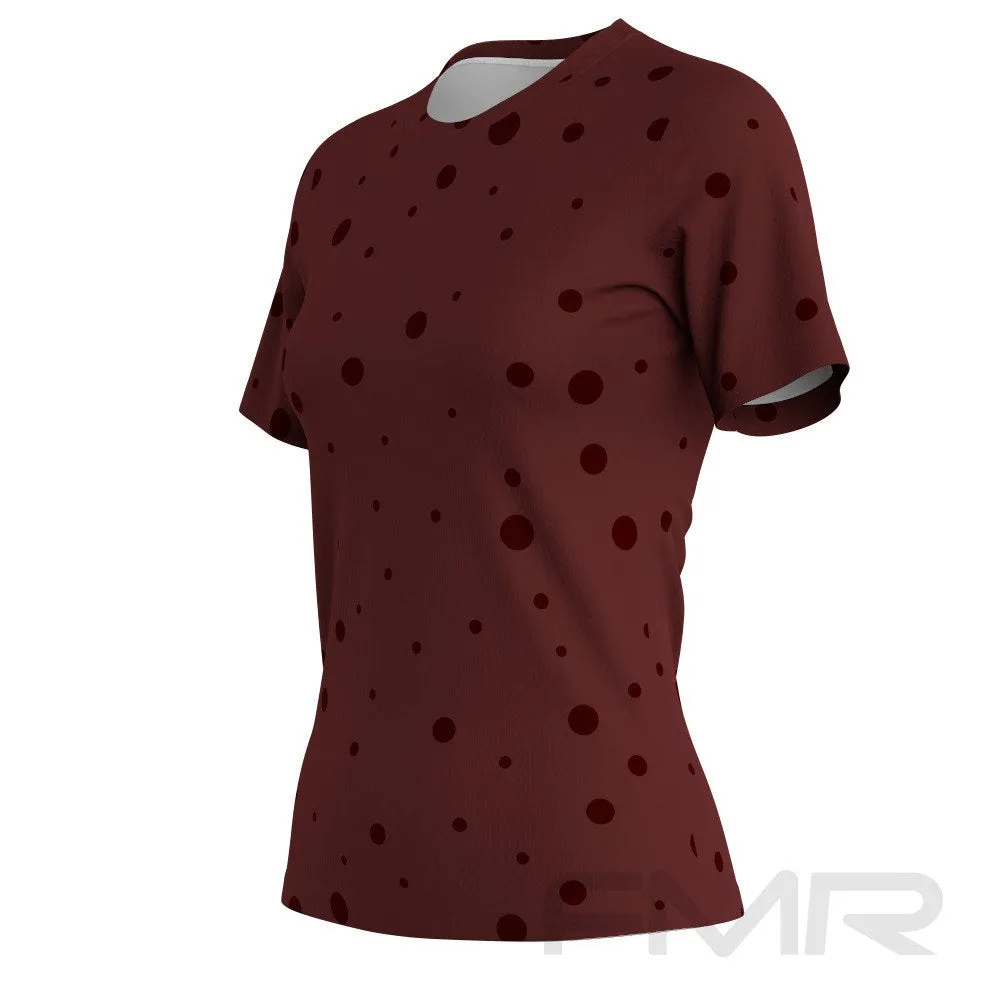 FMR Women's Polka Dot Short Sleeve Running Shirt