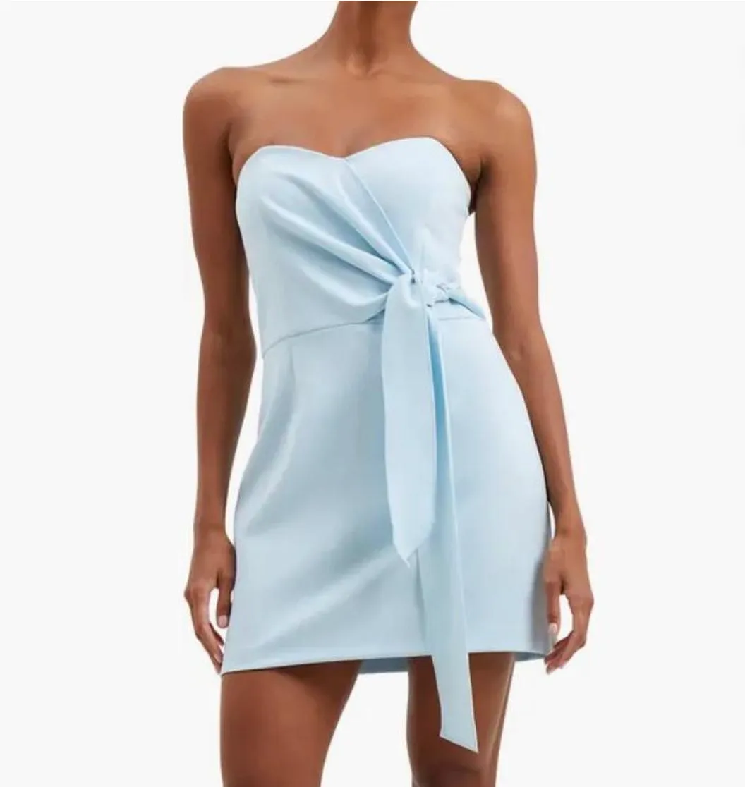 French Connection Strapless Blue Dress