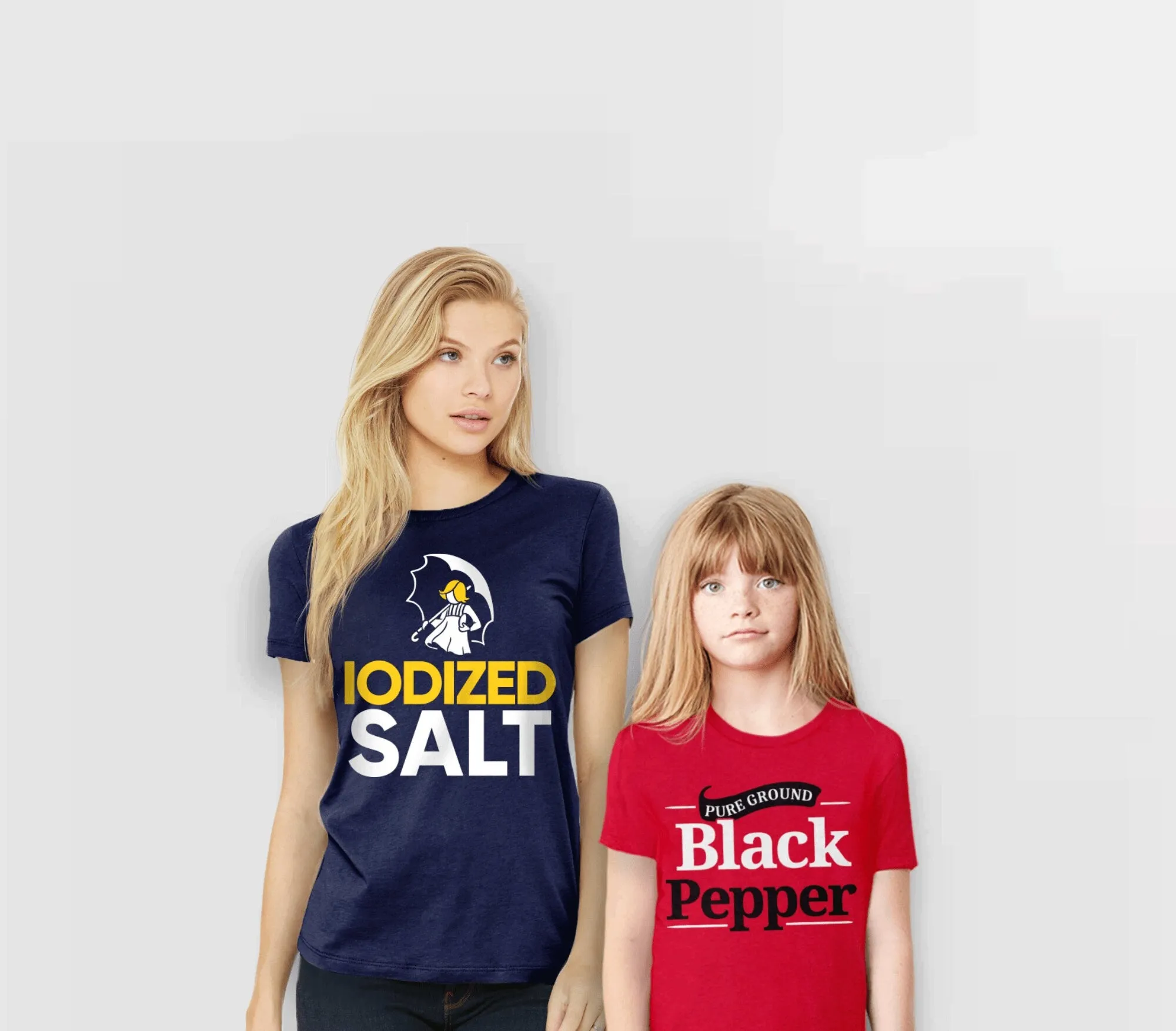 Funny Salt and Pepper Costume Shirts for Couples for Halloween