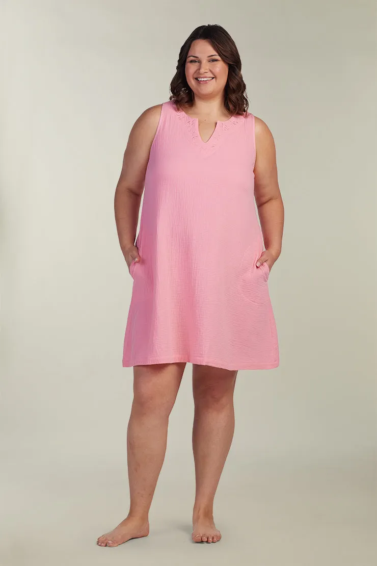 Gauze Short Robe | Clearance only