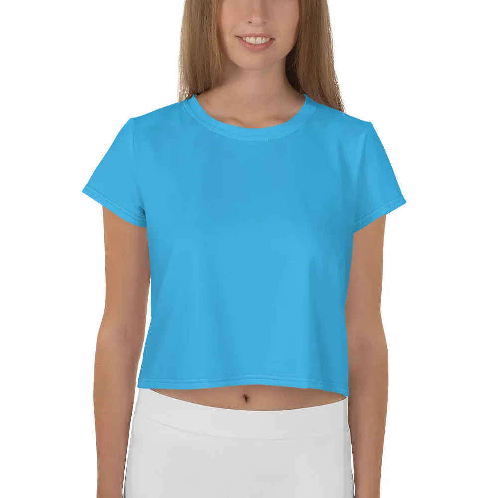 GG - Women's Crop Tee - Deep Sky Blue