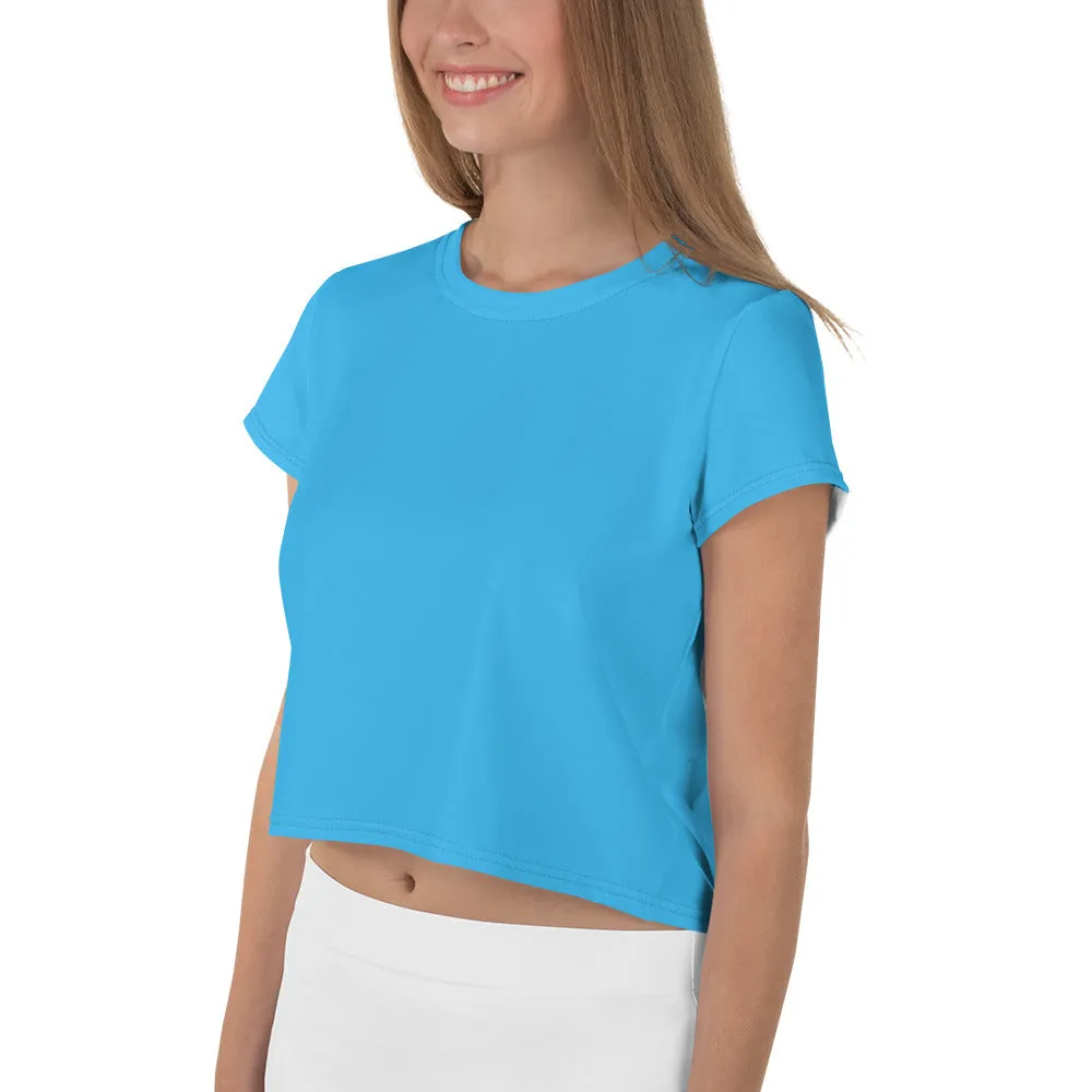 GG - Women's Crop Tee - Deep Sky Blue