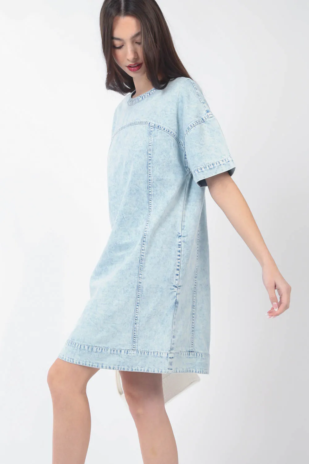 Light Washed Denim Dress