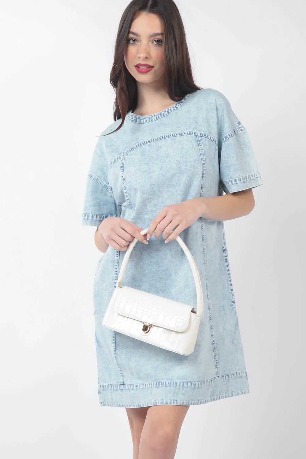 Light Washed Denim Dress