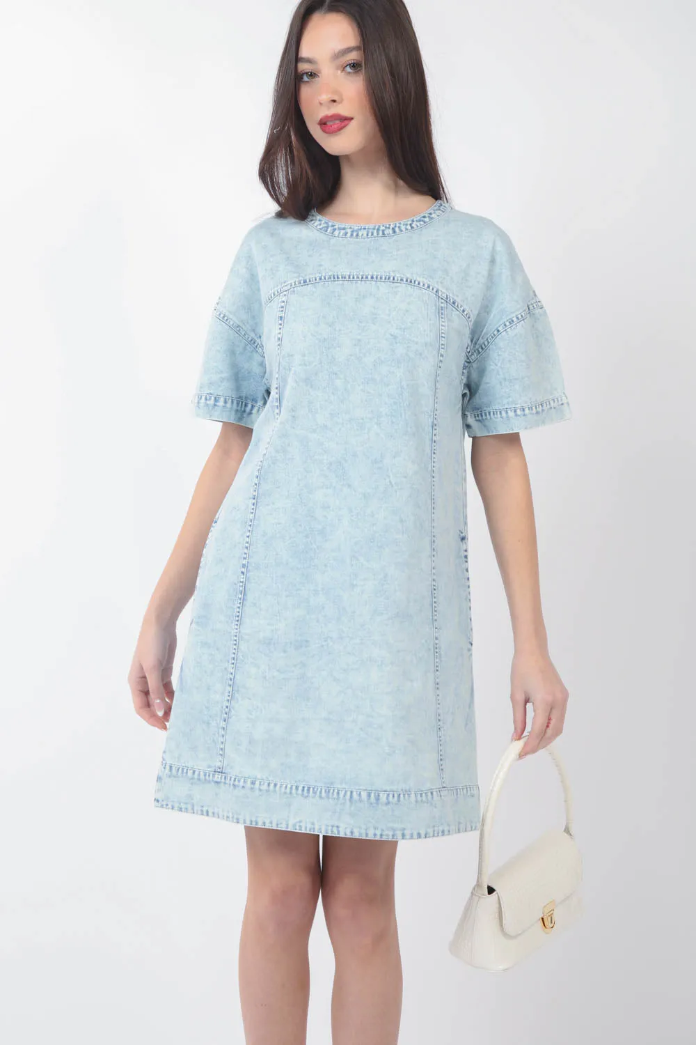 Light Washed Denim Dress