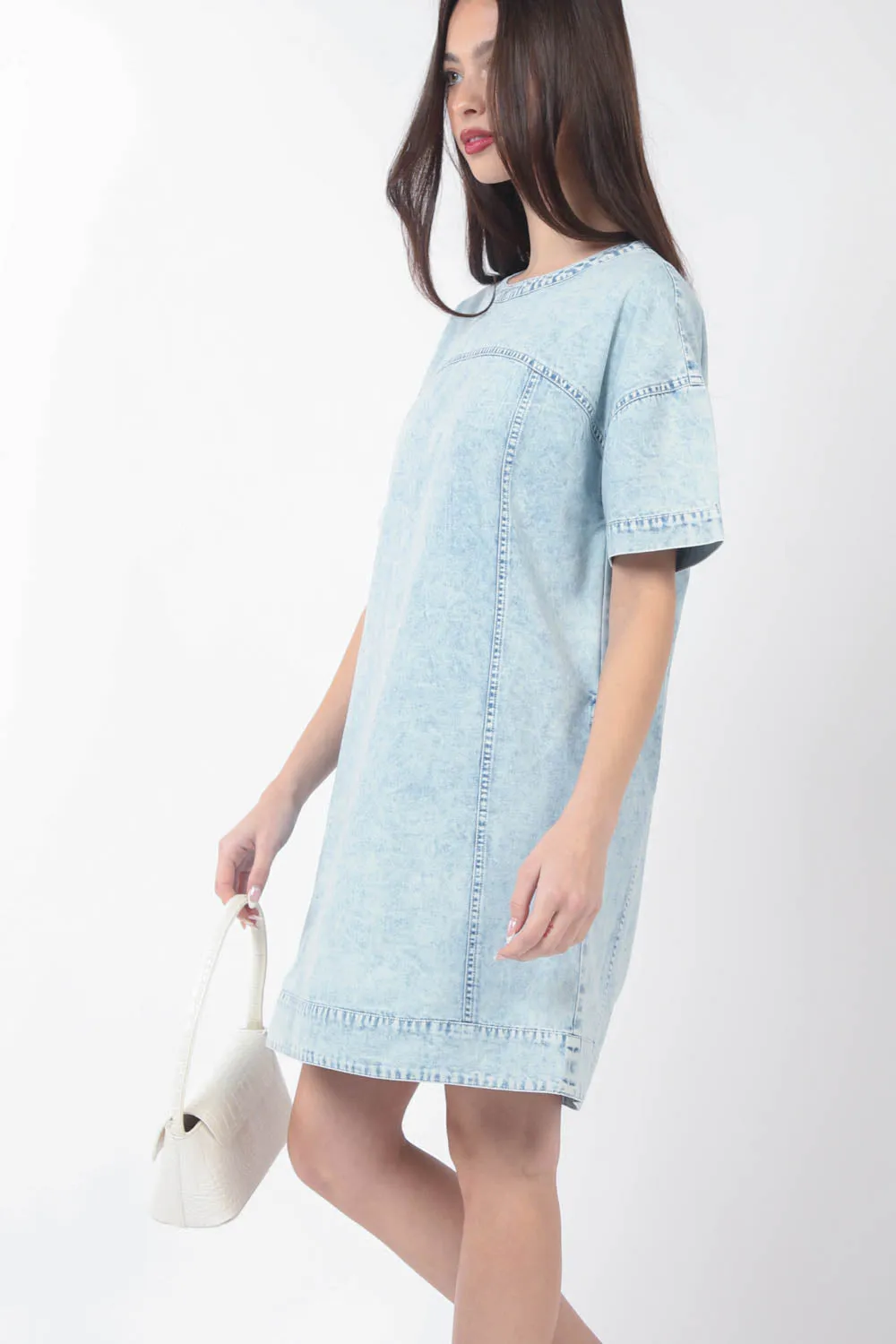 Light Washed Denim Dress