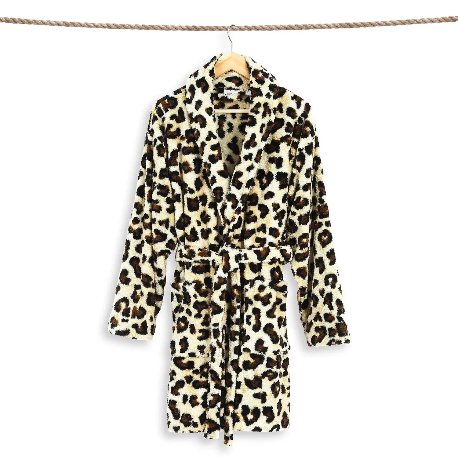 Linum Home Textiles Linum Home Textiles Super Plush Leopard Print Robe