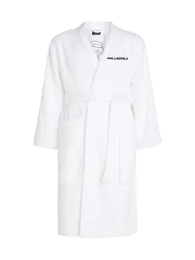 Long robe Karl Lagerfeld Ikonik 2.0, white