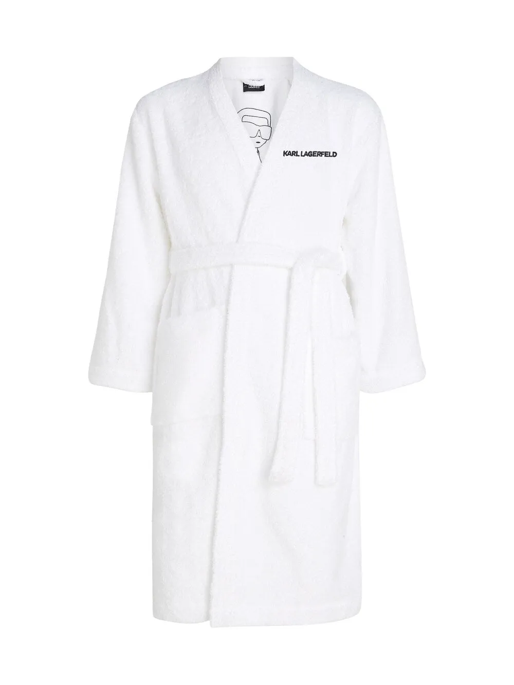 Long robe Karl Lagerfeld Ikonik 2.0, white