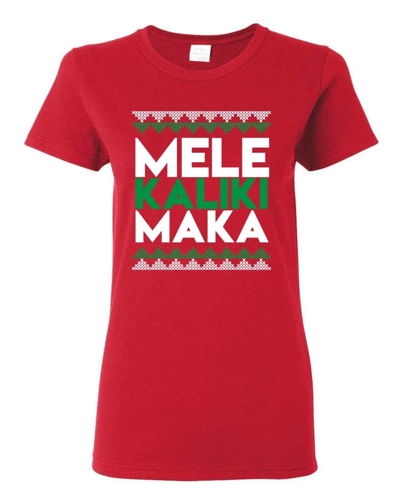 MELE KALIKIMAKA - WOMENS - RED - 3XL