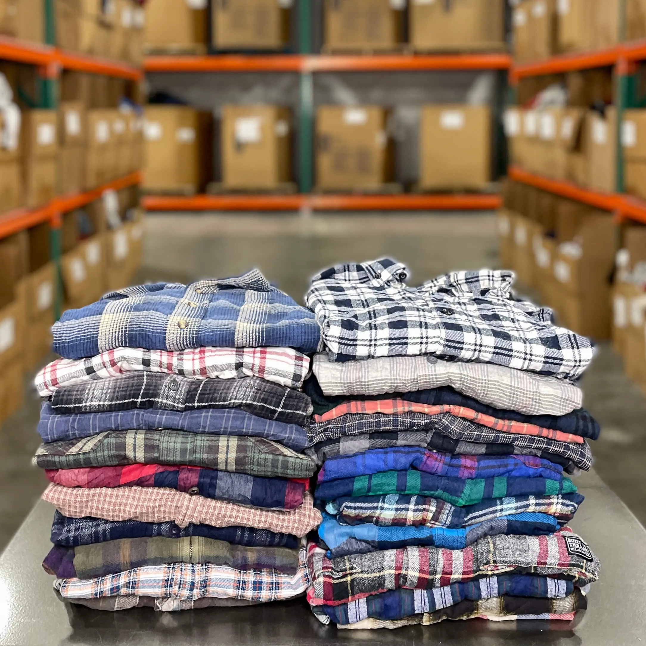 Men's & Women's Flannel Shirts Bale