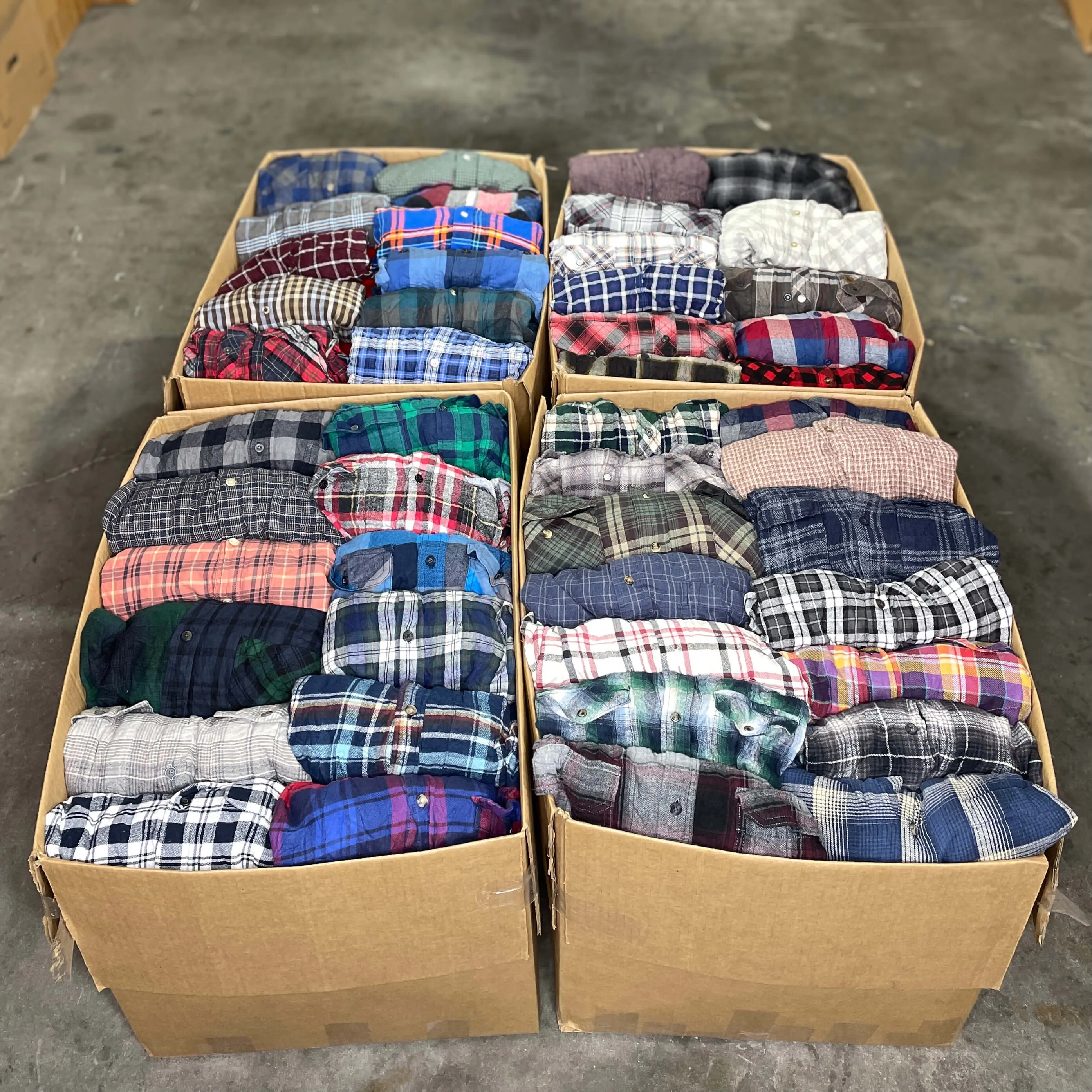 Men's & Women's Flannel Shirts Bale