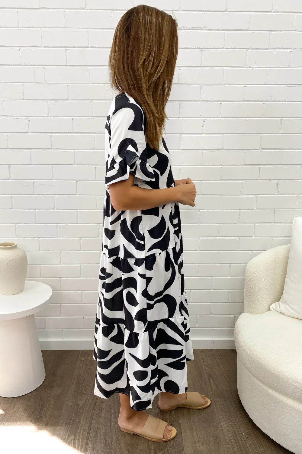 Michelle Midi New Print Dress