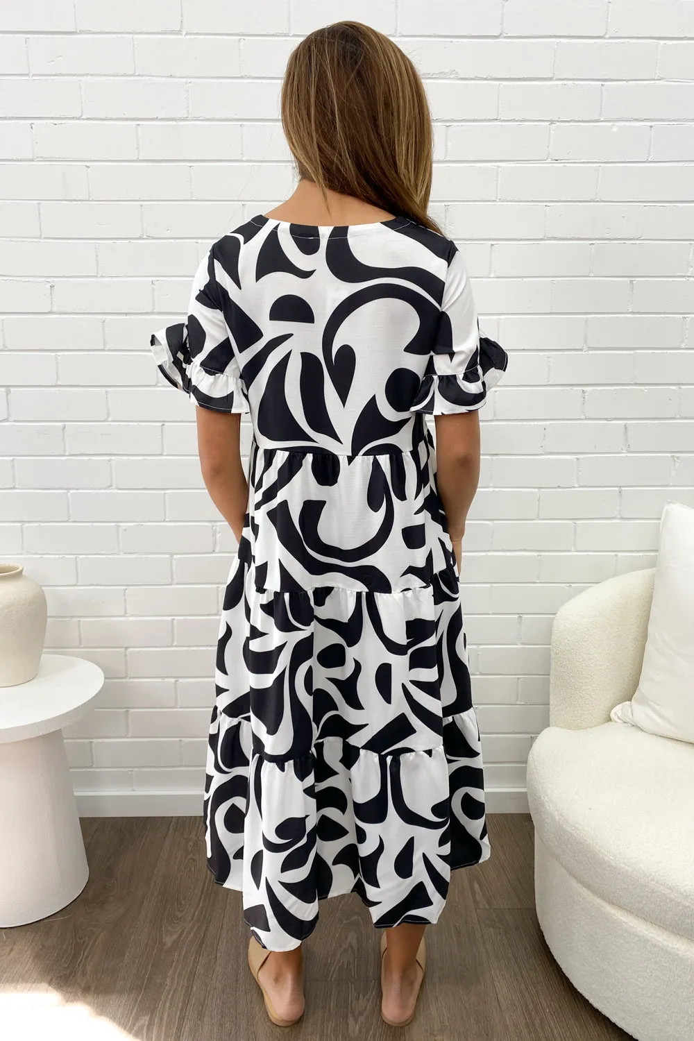 Michelle Midi New Print Dress