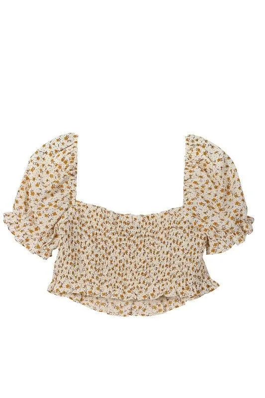 Ss Puff Dressy Top