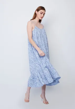 Strappy Wavy Motif Dress