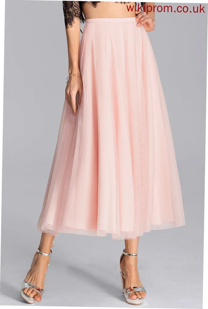 Tea-Length A-Line Nia Cocktail Dresses Tulle Cocktail Dress