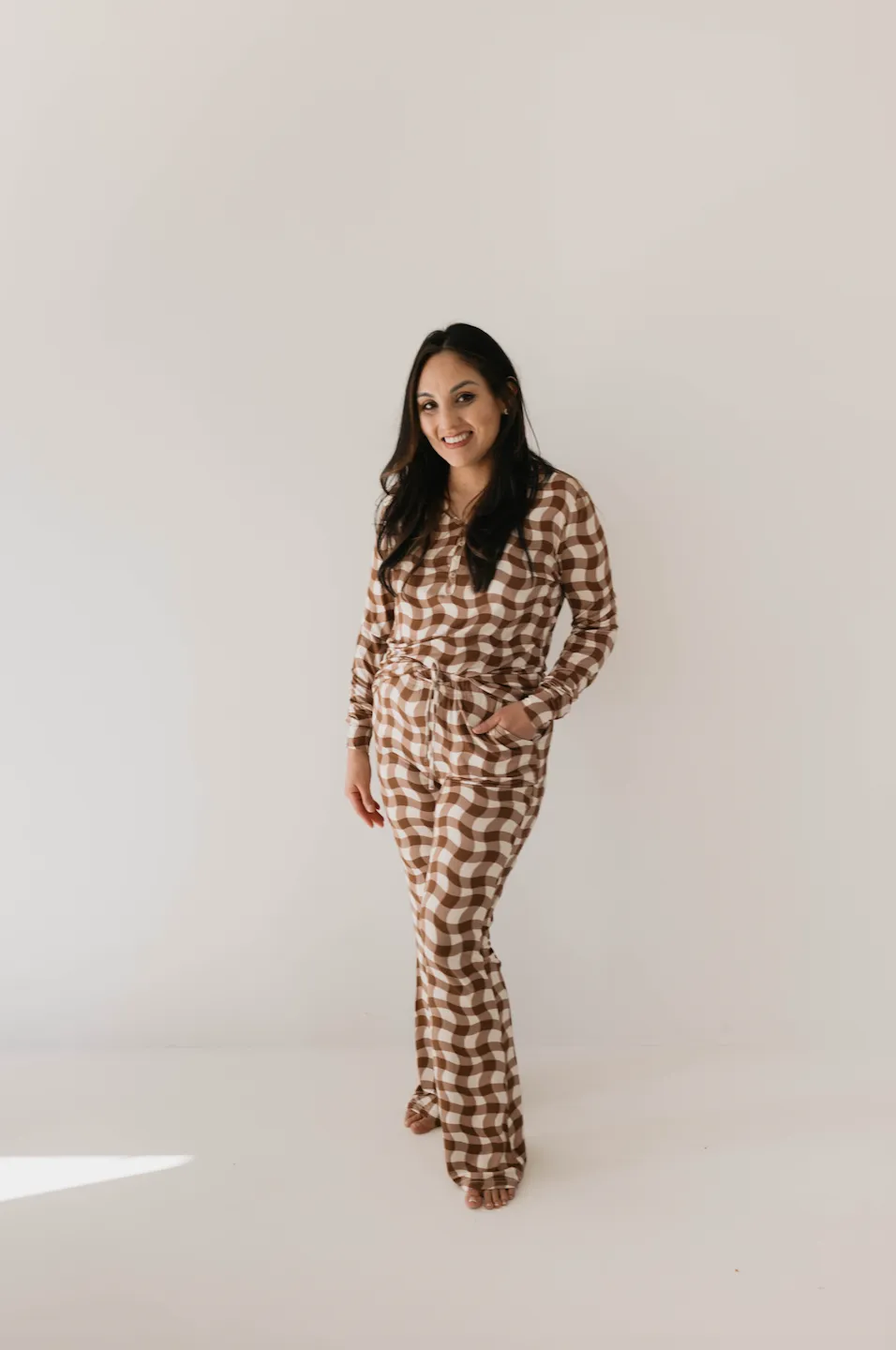 Women's Bamboo Pajamas | Groovy Gingham