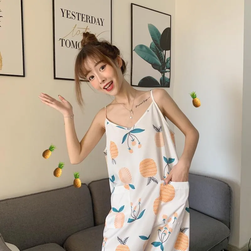 Women's Cartoon Printed One-piece Pajamas