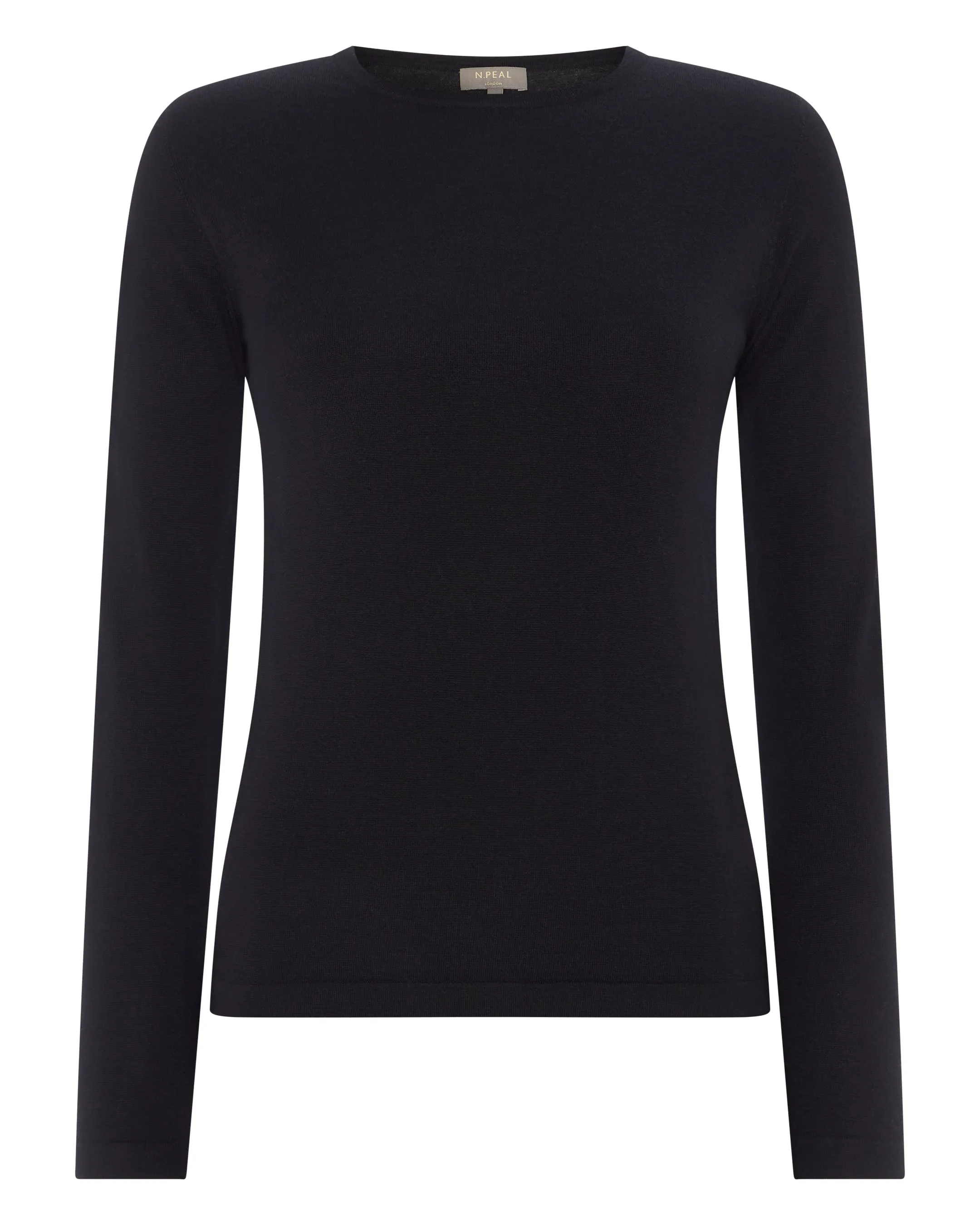 Women's Eden Superfine Cashmere Round Neck Top Black