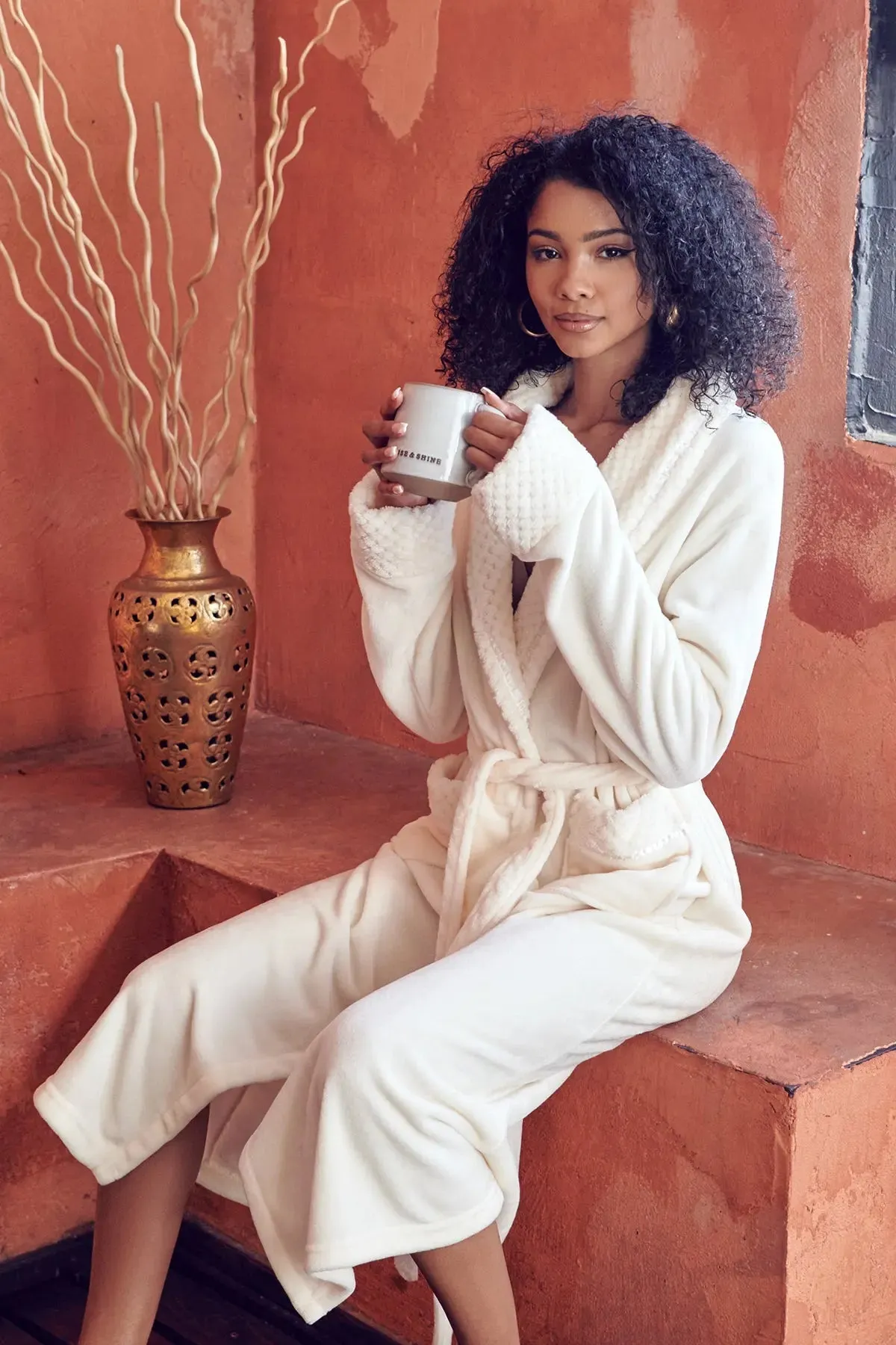 Women's Ultra Soft Fleece Bathrobe