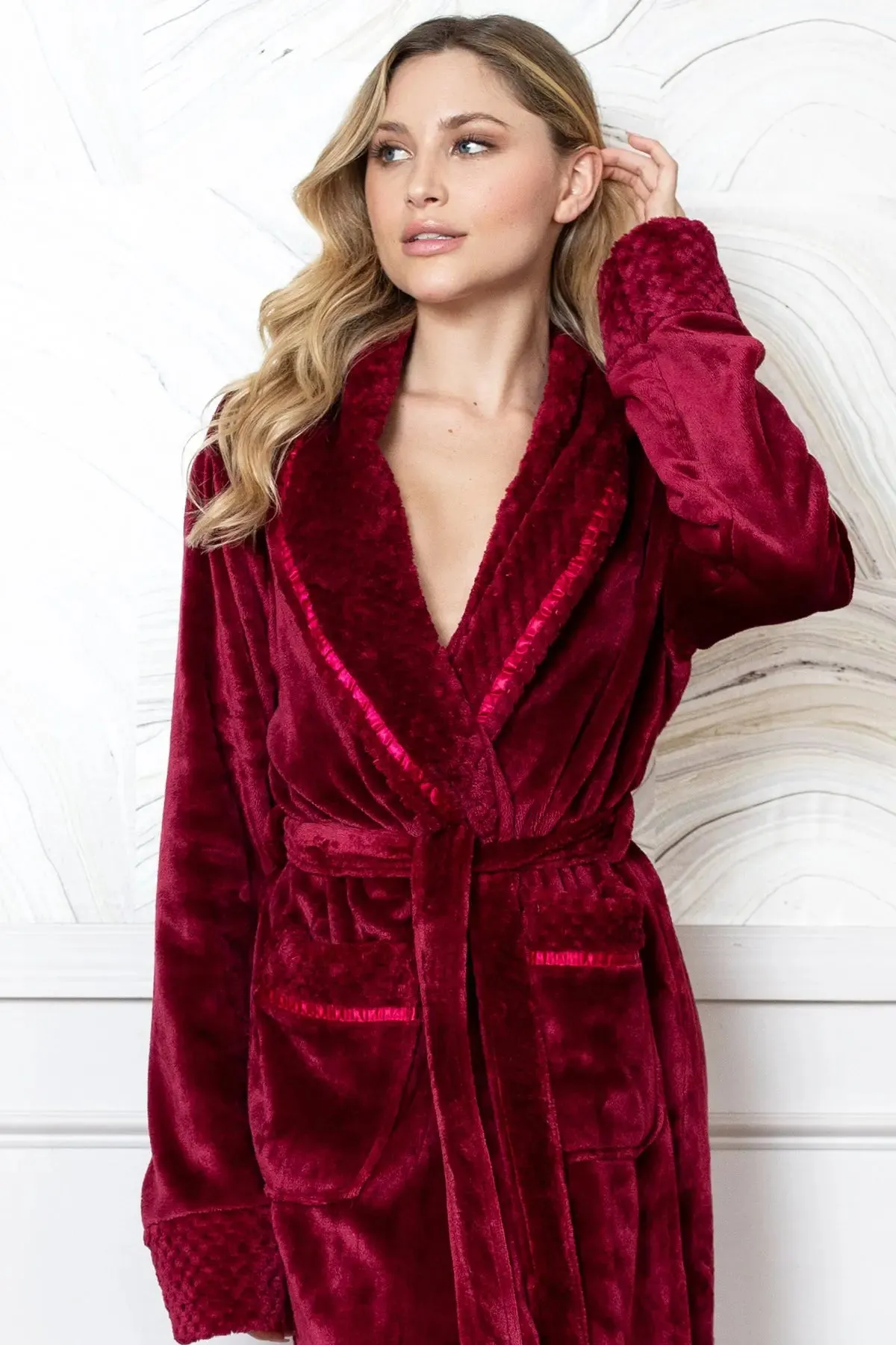 Women's Ultra Soft Fleece Bathrobe