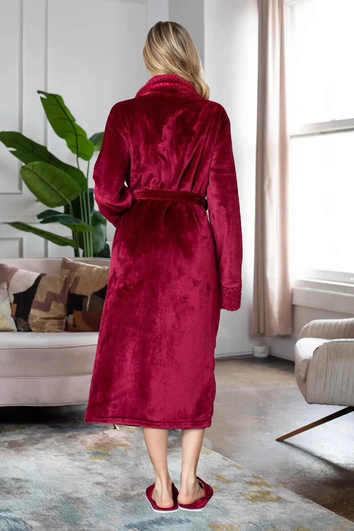 Women's Ultra Soft Fleece Bathrobe