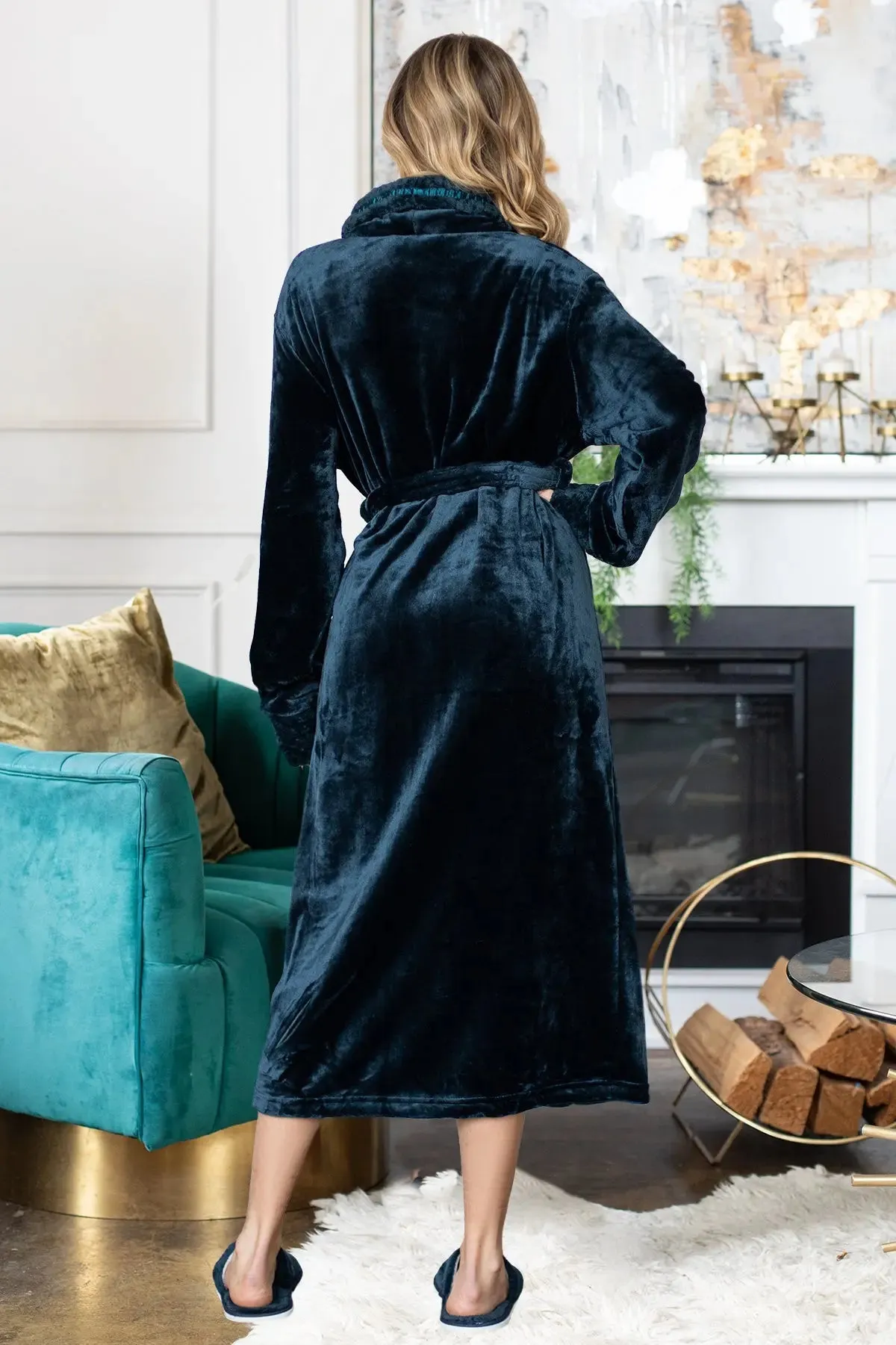 Women's Ultra Soft Fleece Bathrobe