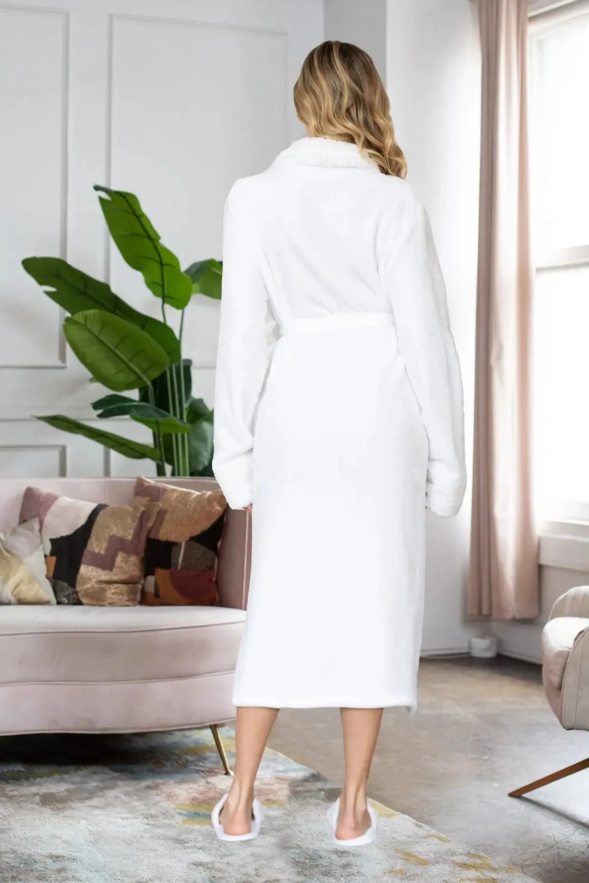 Women's Ultra Soft Fleece Bathrobe