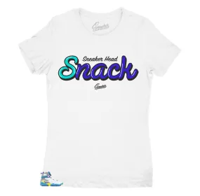 Womens -  White Aqua 8 Snack Shirt