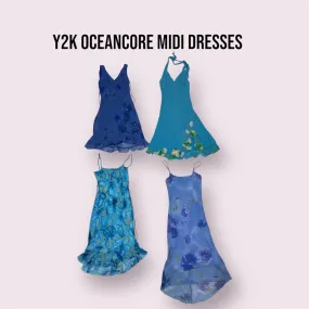 Y2K OCEANCORE MIDI DRESSES